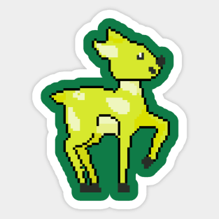 Pixel Art Parade Mouse Deer Sticker